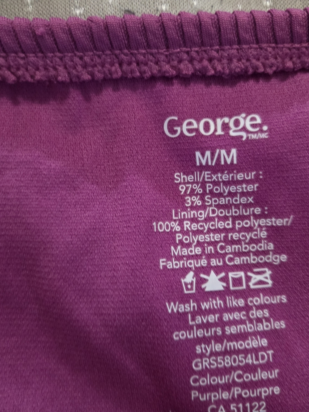 George Magenta Textured Bikini Set - Picture 2 of 3